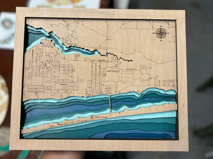 Topographical Packaging Custom Topographic Maps – KG Makers Market