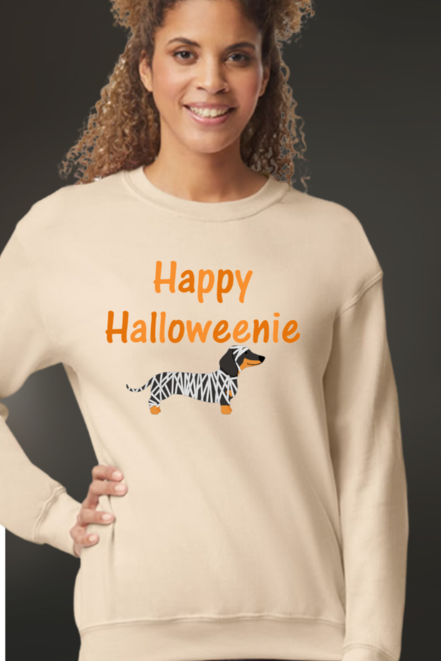 Happy Halloweenie - Crewneck Sweatshirt and Hoodies