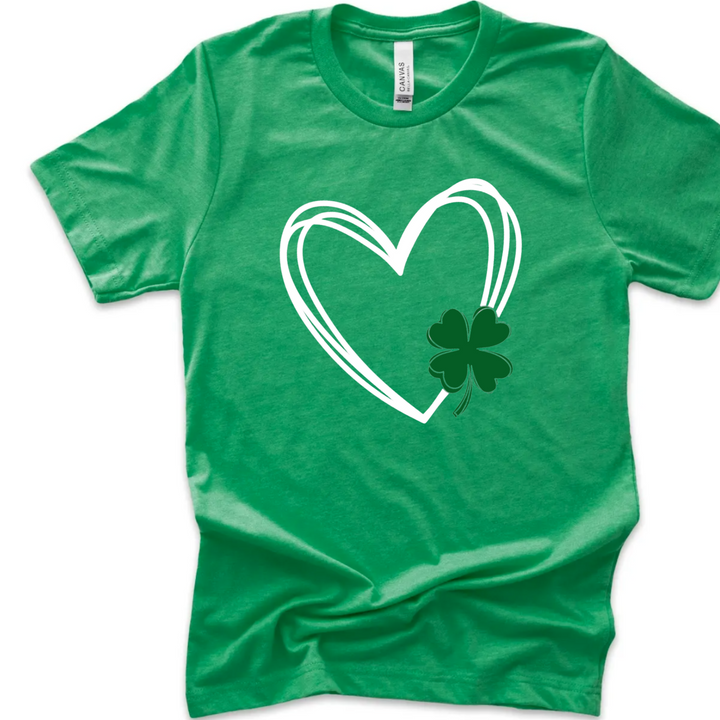 Shamrock'd Heart | St. Patrick Day Tshirt | Matching Family Shirt