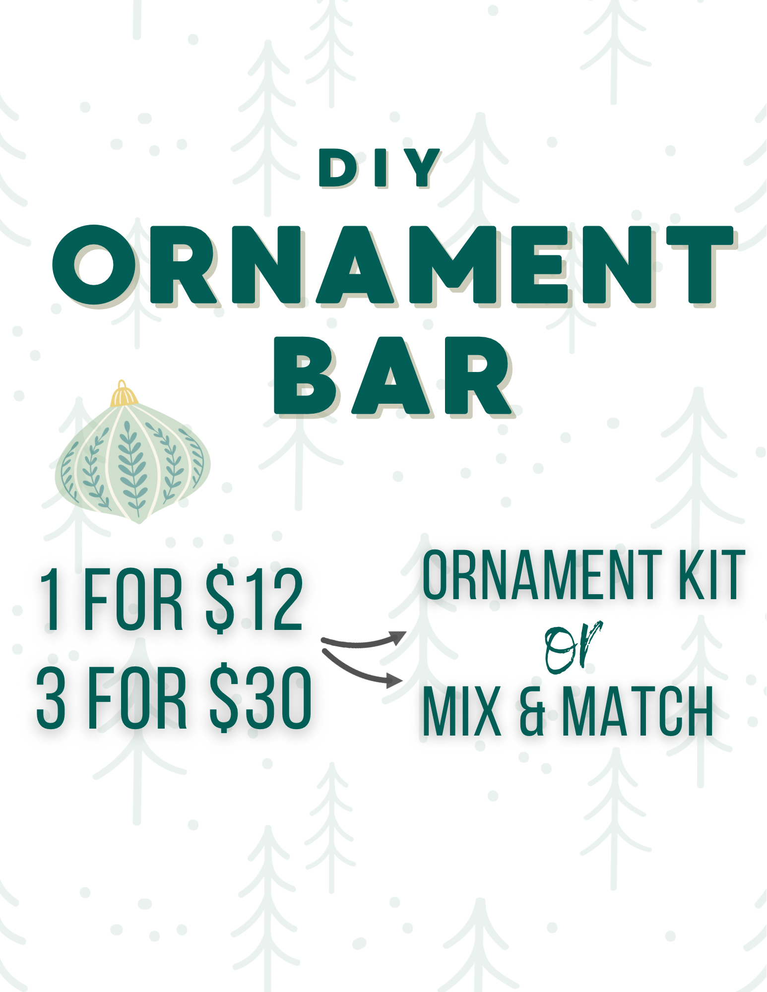 DIY Ornament Bar