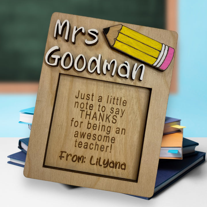 Teacher Post- It Note Holder