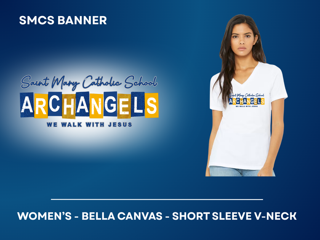 SMCS Banner - Women's V-Neck Shirt