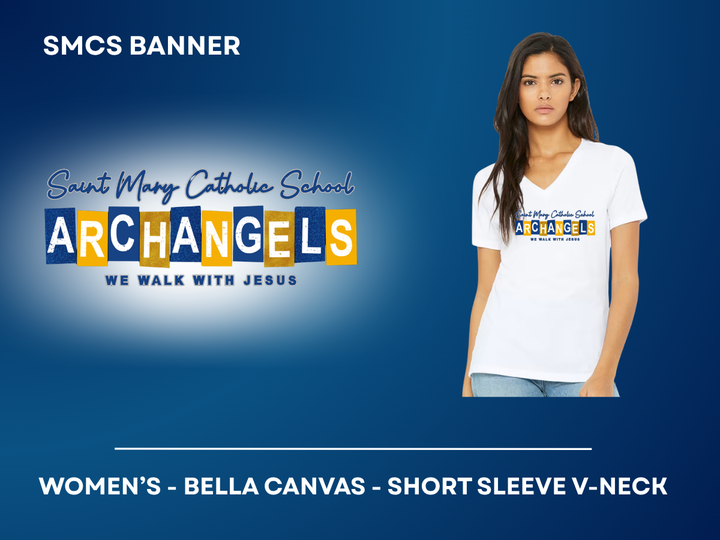 SMCS Banner - Women's V-Neck Shirt