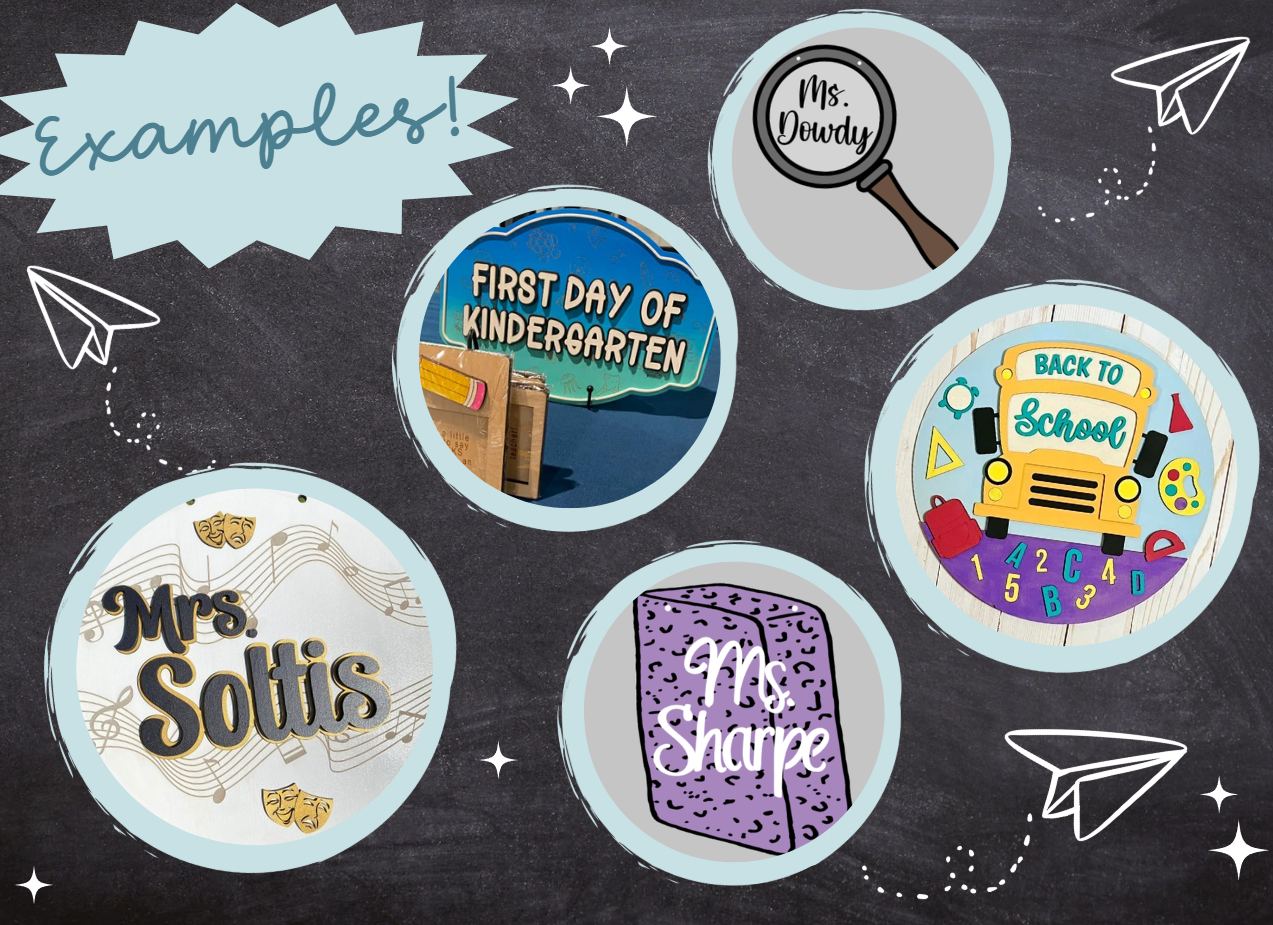 Custom Classroom Door Hanger | Size: 16"