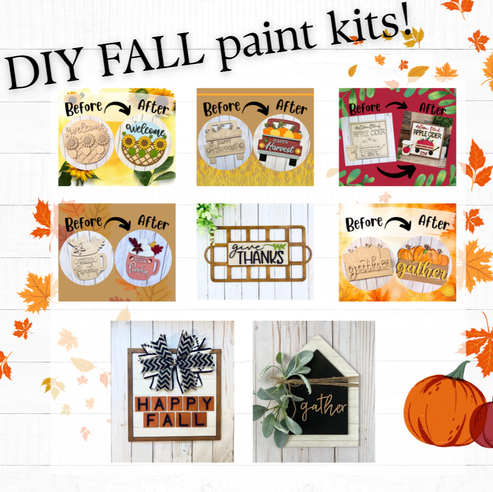 Fall Theme DIY Paint Kits