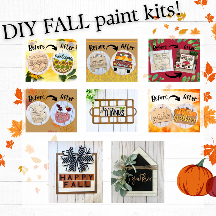 Fall Theme DIY Paint Kits