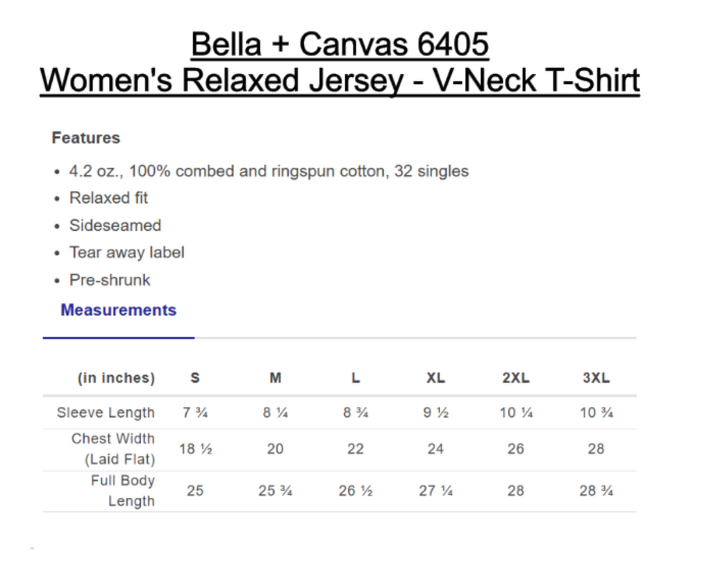 Bella Canvas V-Neck Short Sleeve T-Shirts On Hand