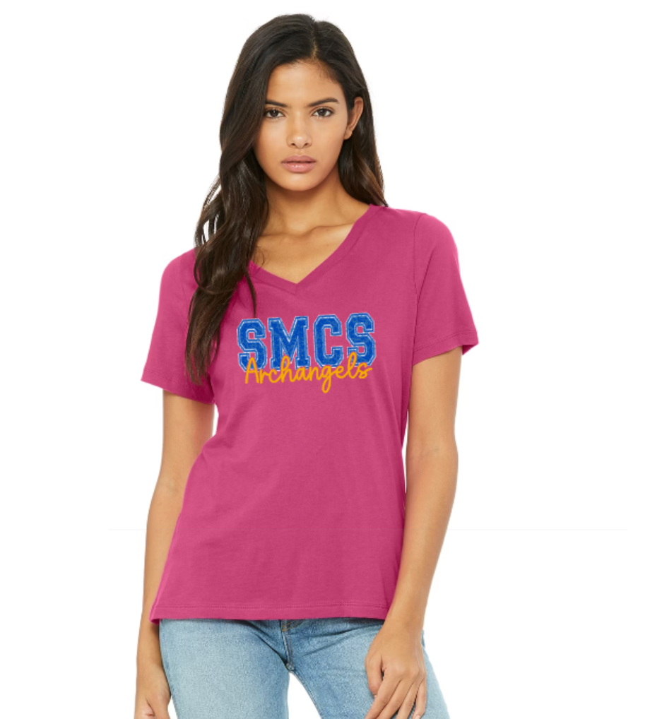 SMCS Women's V-Neck Shirt - SMCS Archangels
