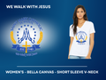 SMCS We Walk With Jesus - Women's V-Neck Shirt