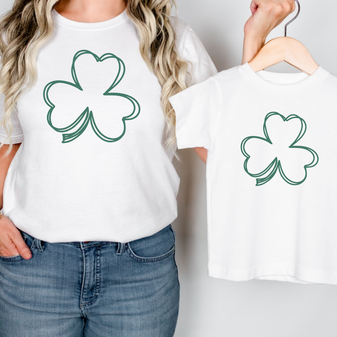 Simple Shamrock | St. Patrick Day Tshirt | Matching Family Shirt