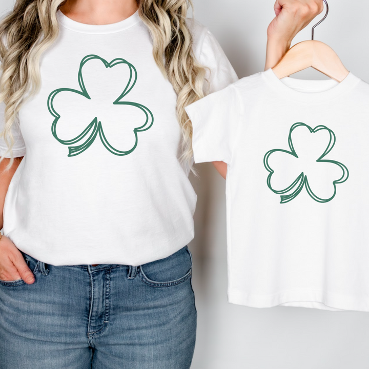Simple Shamrock | St. Patrick Day Tshirt | Matching Family Shirt