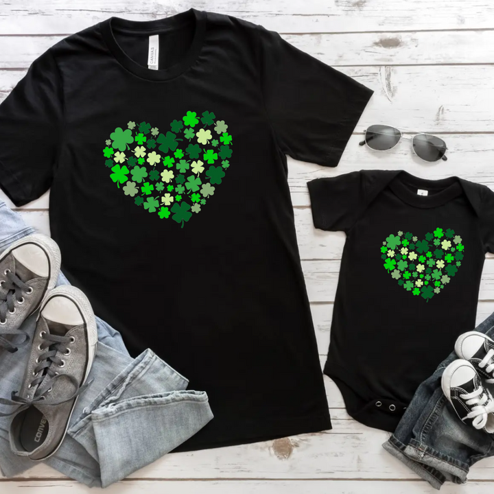 Shamrock Love | St. Patrick Day Tshirt | Matching Family Shirt